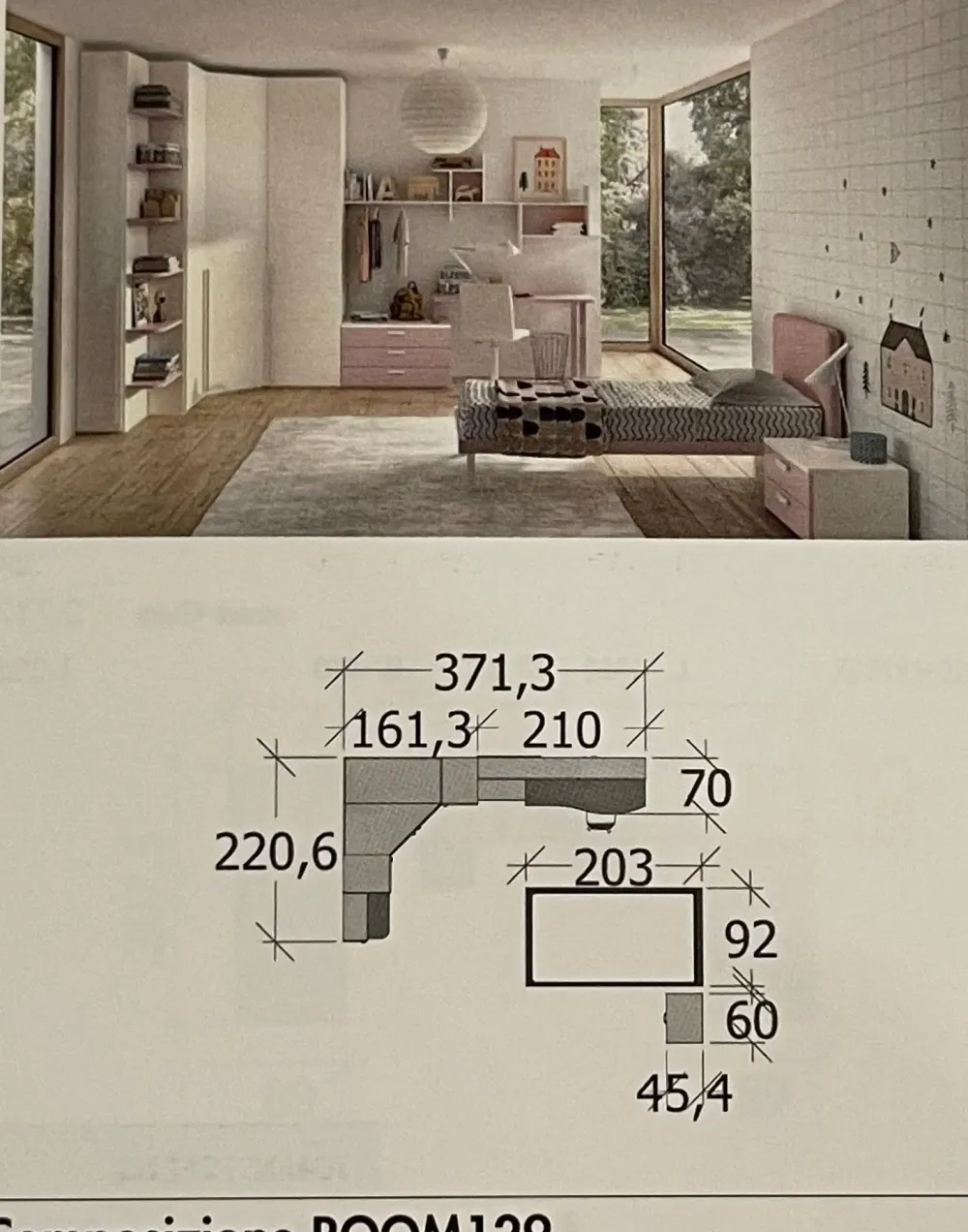 ZG Mobili CAMERETTA 129 a PREZZI OUTLET- Camerette