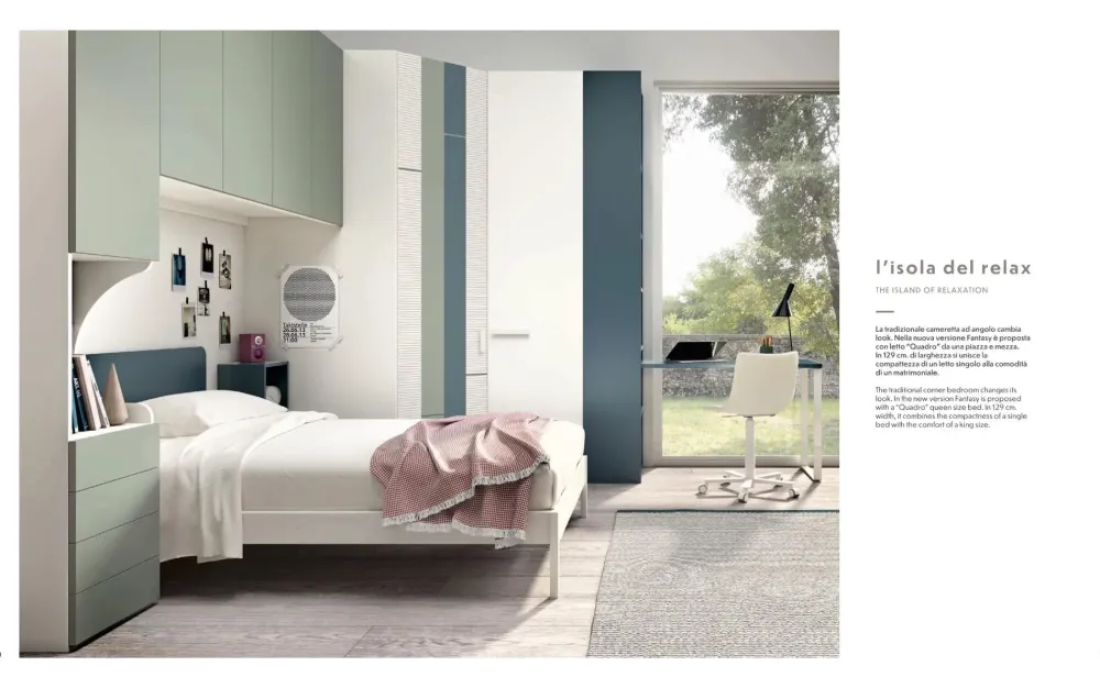 Cameretta 113 con letto a ponte in offerta^ZG Mobili