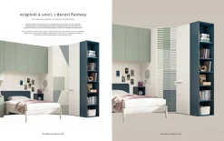 Cameretta 113 con letto a ponte in offerta^ZG Mobili