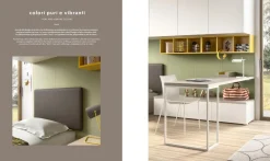 ZG Mobili Cameretta 120 in laccato opaco a prezzo Outlet- Camerette