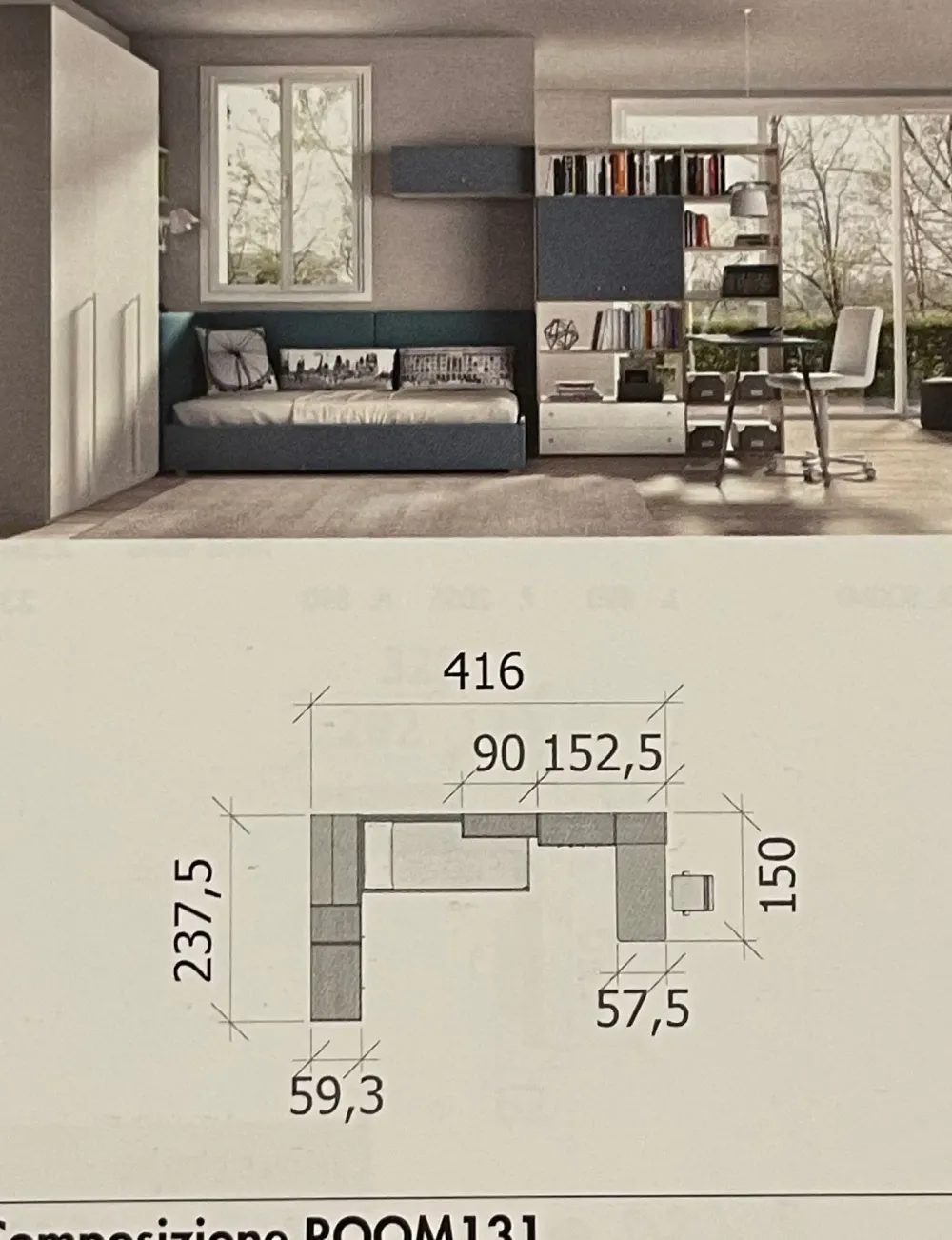 Cameretta 131 SCONTATA^ZG Mobili Clearance