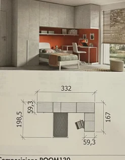 Sale Cameretta 130 letti a terra scontata Camerette