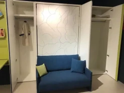 Clei Cameretta Altea book 120 sofa con letti a scomparsa in Offerta Outlet- Camerette