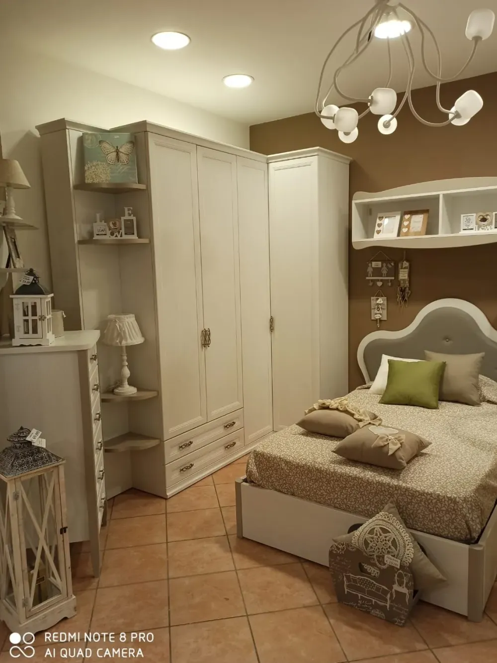 Colombini Casa Cameretta Arcadia tortora con letto una piazza e mezza in Offerta Outlet- Camerette