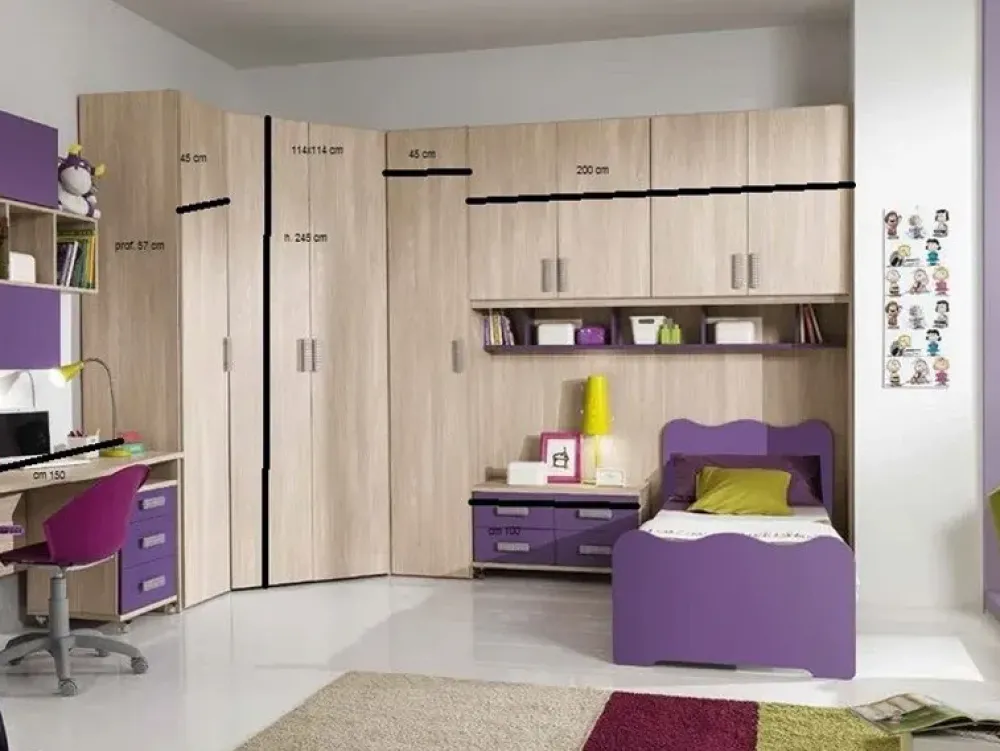 Artigianale CAMERETTA Papone SCONTATA a PREZZI OUTLET- Camerette