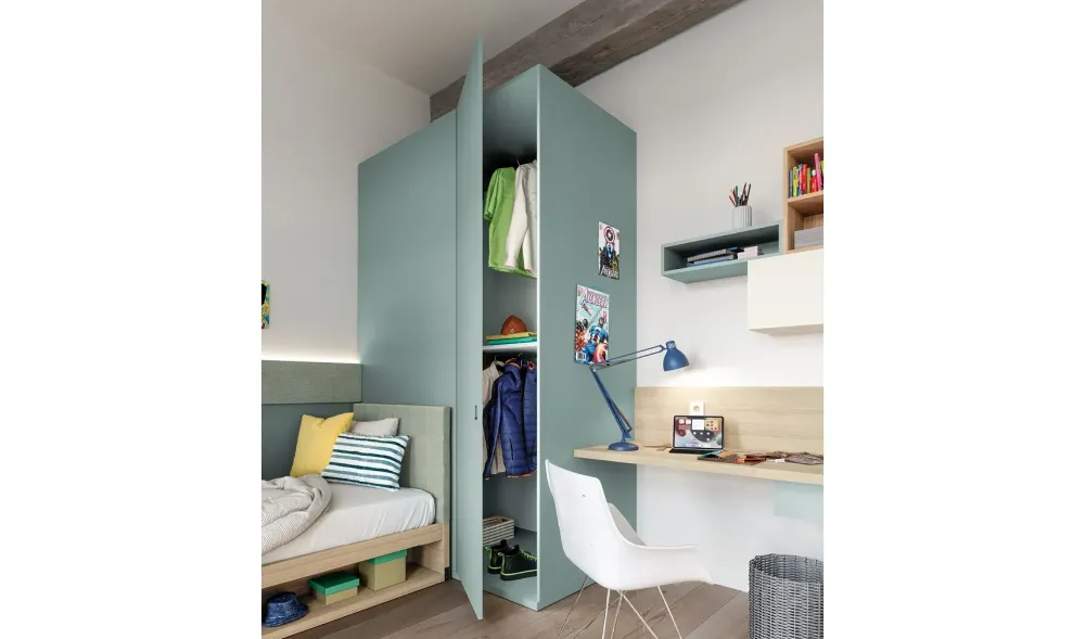 Cameretta 07b letti a terra a prezzo Outlet^Doimo CityLine Discount