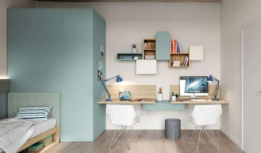 Cameretta 07b letti a terra a prezzo Outlet^Doimo CityLine Discount