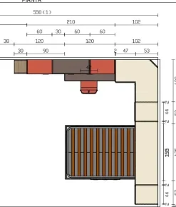 Clearance Cameretta Bronzo/corallo con uno sconto imbattibile Camerette