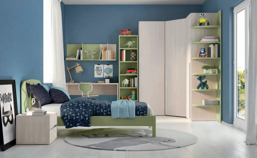 Cameretta C115 letti a terra in offerta^Colombini Casa Clearance