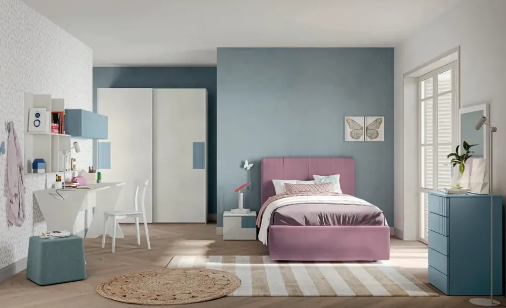 Colombini Casa Cameretta C109 con letto a terra in offerta- Camerette