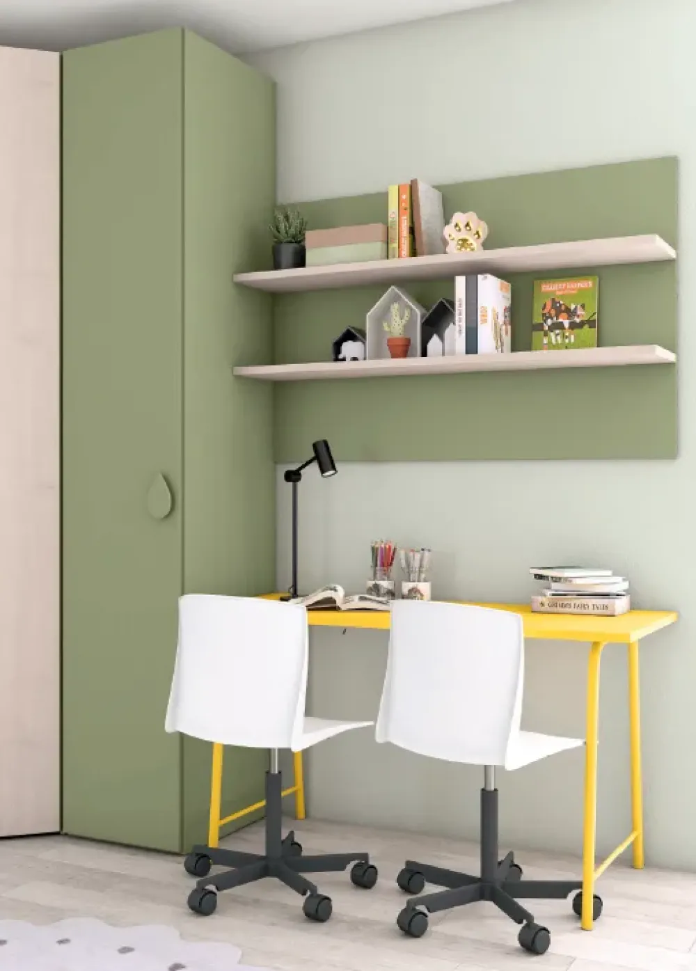 Colombini Casa Cameretta C304 in laminato opaco a prezzo Outlet- Camerette
