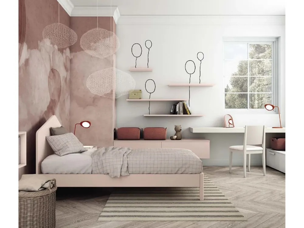 Colombini Casa Cameretta C102 con letto a terra in offerta- Camerette