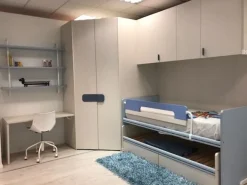 Clearance Cameretta Camera con cabina  con letto a soppalco scorrevole scontata Camerette