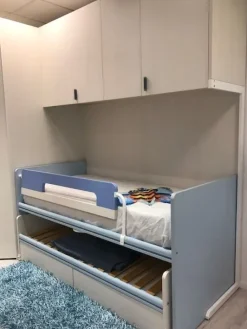 Clearance Cameretta Camera con cabina  con letto a soppalco scorrevole scontata Camerette
