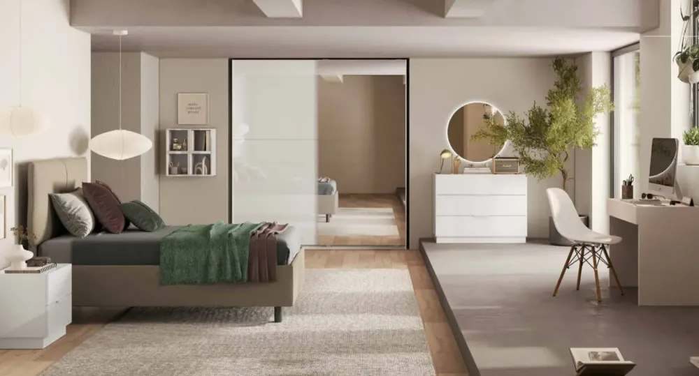 Outlet Cameretta Camera over con letto una piazza e mezza in offerta Camerette