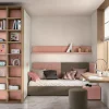 Cameretta Camera per teenager funzionale e moderna letti a terra in offerta^ZG Mobili
