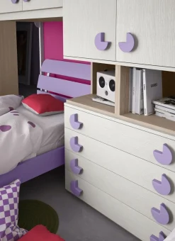 Cameretta Cameretta a ponte 11 letti a terra a prezzo scontato^San Martino Mobili