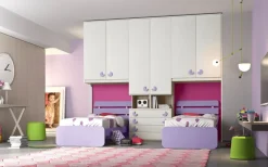 Cameretta Cameretta a ponte 11 letti a terra a prezzo scontato^San Martino Mobili