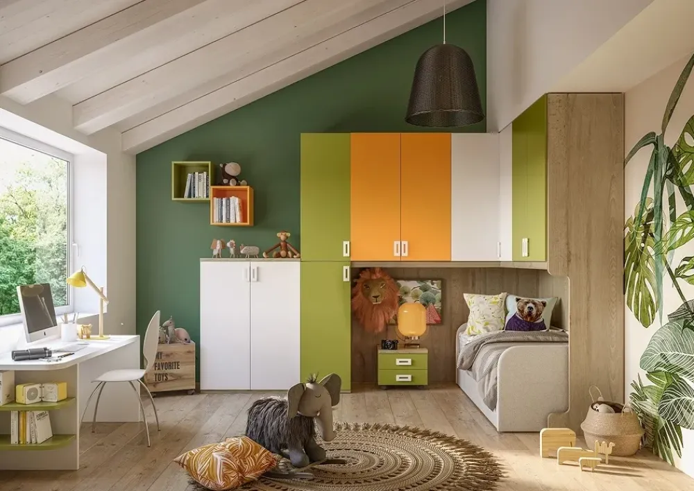 New Cameretta Cameretta a ponte-angolare di scontata del 40% letti a terra in offerta Camerette