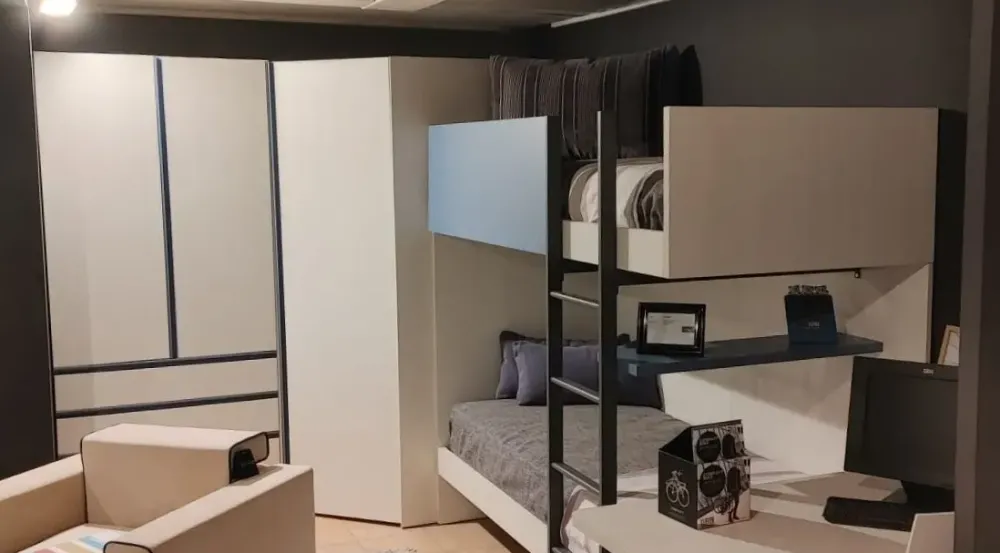 Outlet Cameretta Cameretta letto a castello con letto a castello in Offerta Outlet Camerette