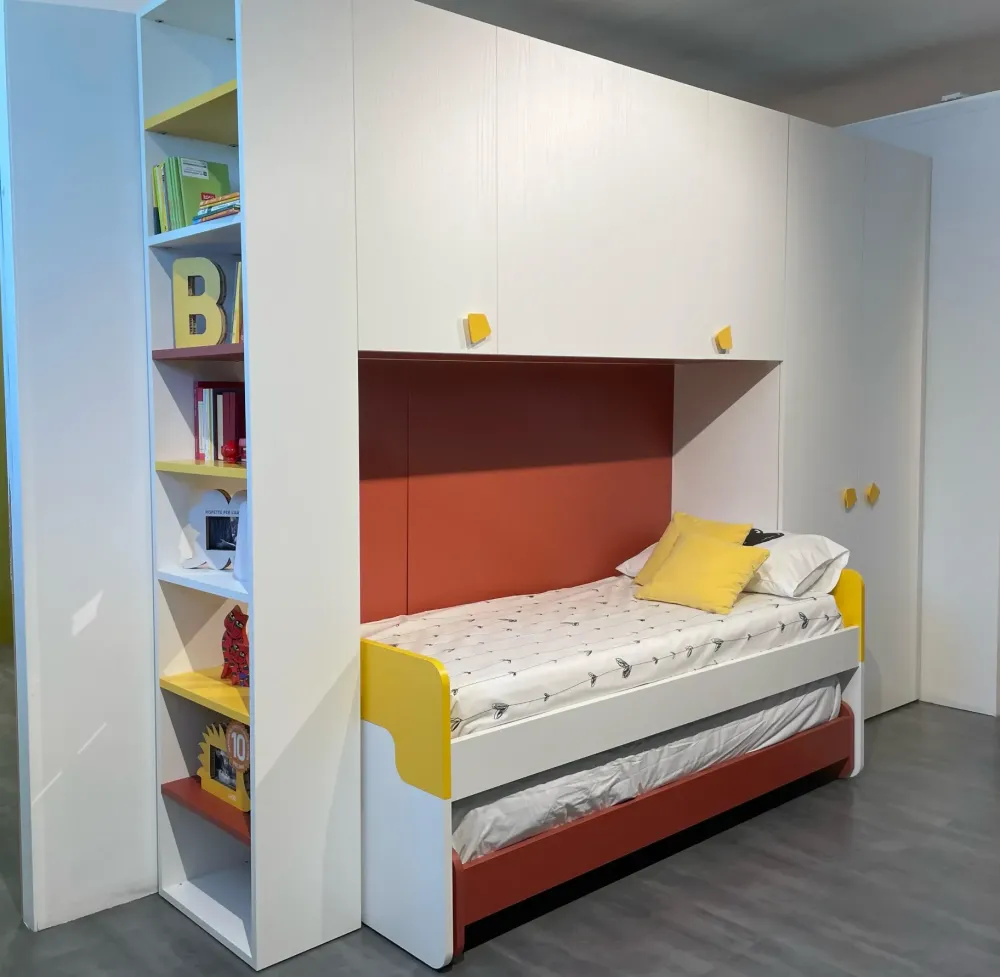 Colombini Casa Cameretta Cameretta colombini in laminato opaco a prezzo Outlet- Camerette