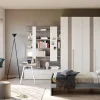 Outlet Cameretta Cameretta componibile mod.evo con armadio bicolore in promo-sconto del 50% letti a terra in offerta Camerette