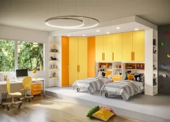 Giessegi Cameretta Cameretta con cabina-angolare di scontata del 40% con uno sconto imbattibile- Camerette