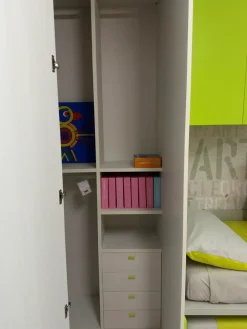 Moretti Compact Camerette Cameretta Cameretta con cabina   con letti a scomparsa in Offerta Outlet- Camerette