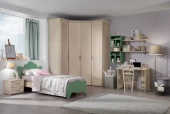 Online Cameretta Cameretta  con cabina-spogliatoio mod.first in promo-sconto del 40% con letto a terra in offerta Camerette