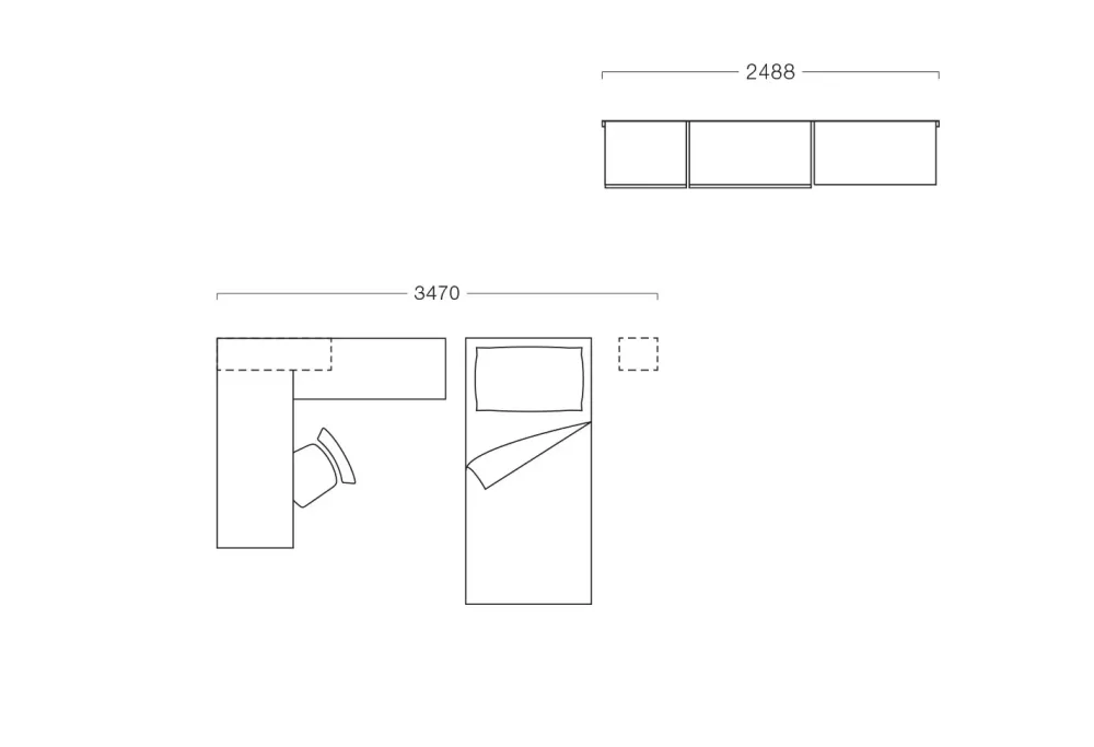Cameretta Cameretta con cabina armadio di in OFFERTA OUTLET^Clever