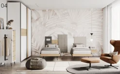 Hot Cameretta Cameretta con doppio letto singolo letti a terra in offerta Camerette