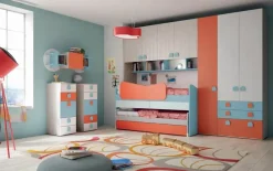 Online Cameretta Cameretta con letti sovrapposti di scontata del 30%  con letto a castello scorrevole scontata Camerette