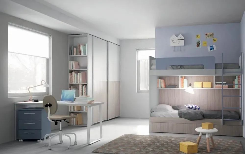 Mistral Cameretta Cameretta con letto-castello di scontata del 35% con letto a castello scontata- Camerette