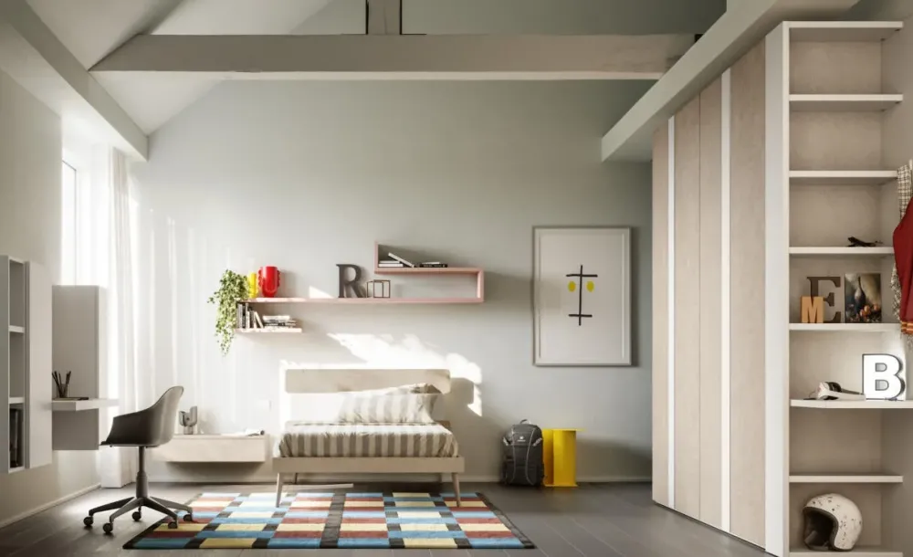 Hot CAMERETTA Cameretta letto a terra 18 a PREZZI OUTLET Camerette