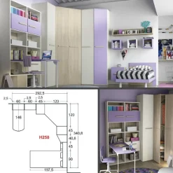 Clearance CAMERETTA Cameretta moderna 2 a PREZZI OUTLET Camerette