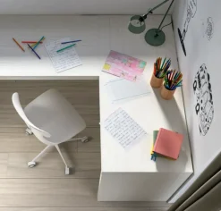 Discount Cameretta Cameretta moderna con armadio a ponte letti a terra scontata Camerette