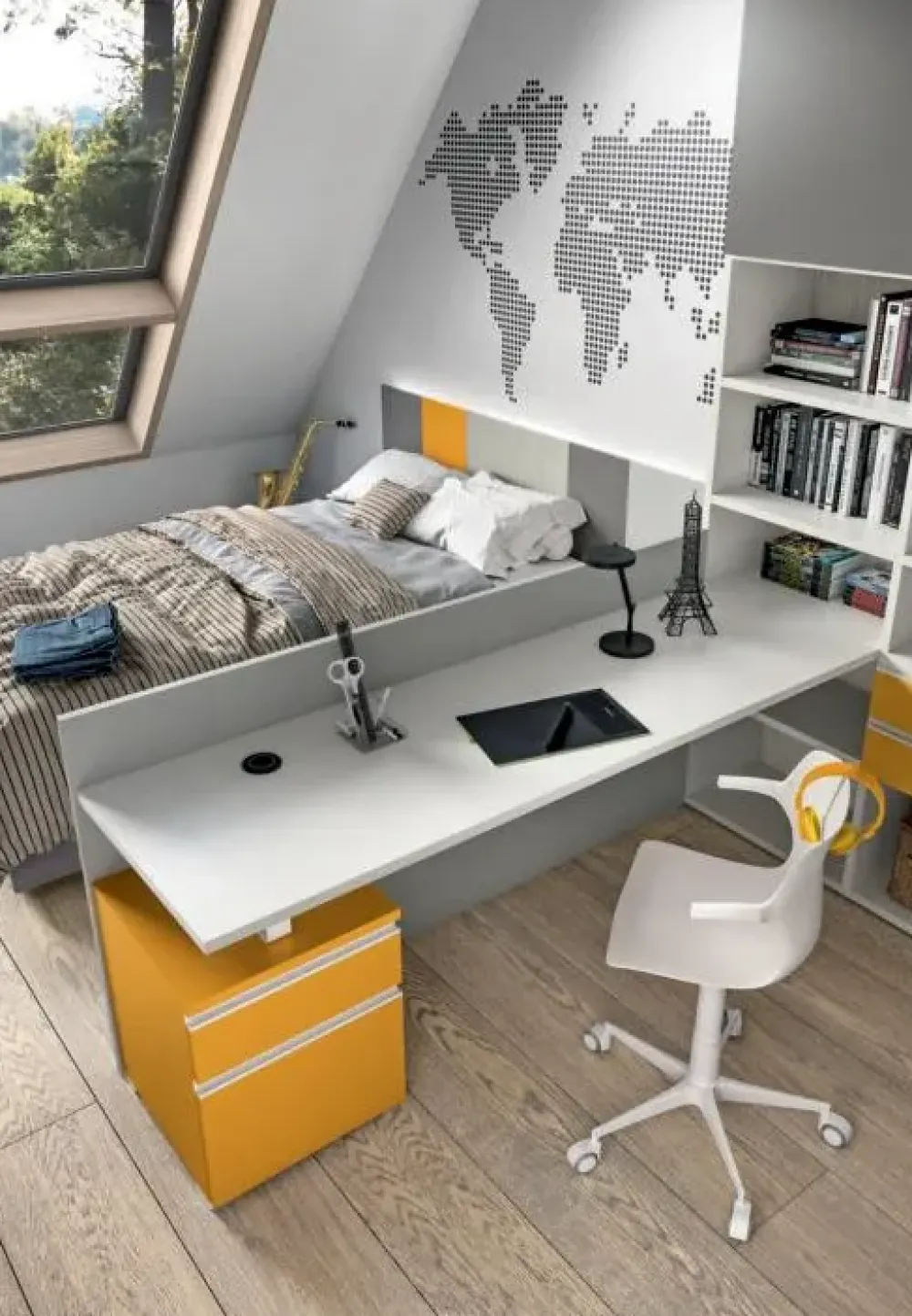 Clearance CAMERETTA Cameretta moderna con scrittoio a PREZZI OUTLET Camerette