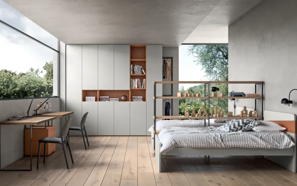 ZG Mobili Cameretta Cameretta moderna ricca di accessori con uno sconto imbattibile- Camerette