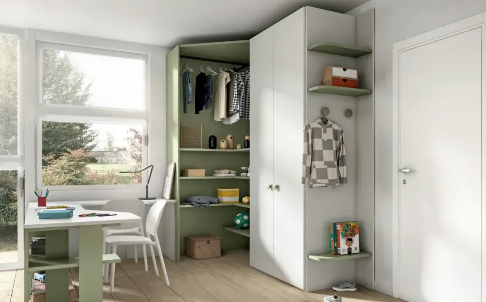 Online Cameretta Cameretta moderna con scrittoio sagomato con un ribasso imbattibile Camerette