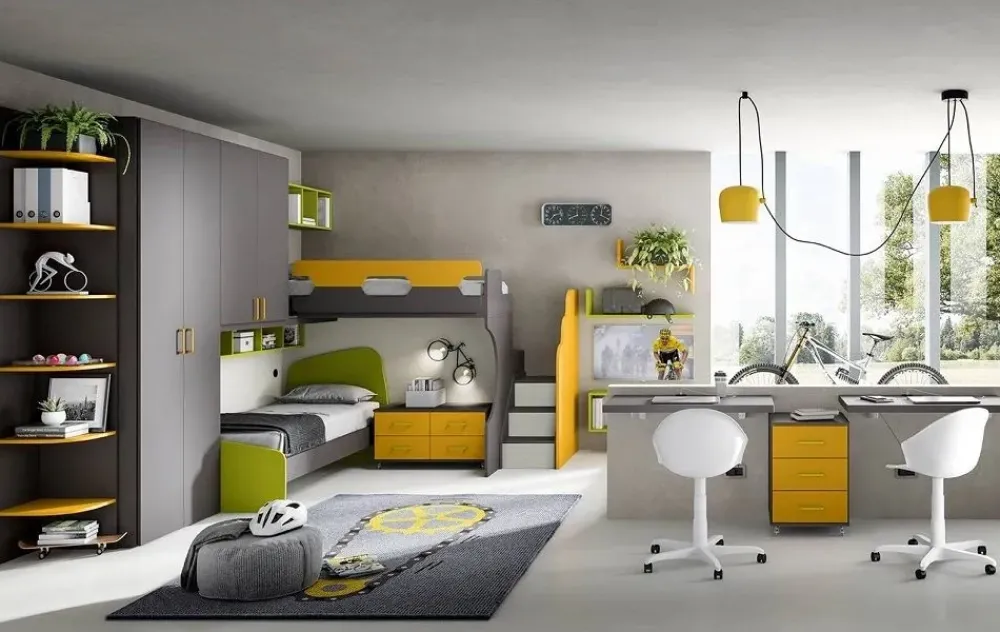 Cameretta Cameretta mod.omnia-s-6 con letto a soppalco scontata^Gruppo Silwood Online