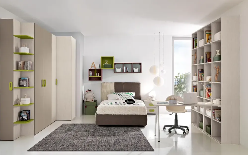 Hot Cameretta Cameretta mod.sandy del con letto a terra in offerta Camerette