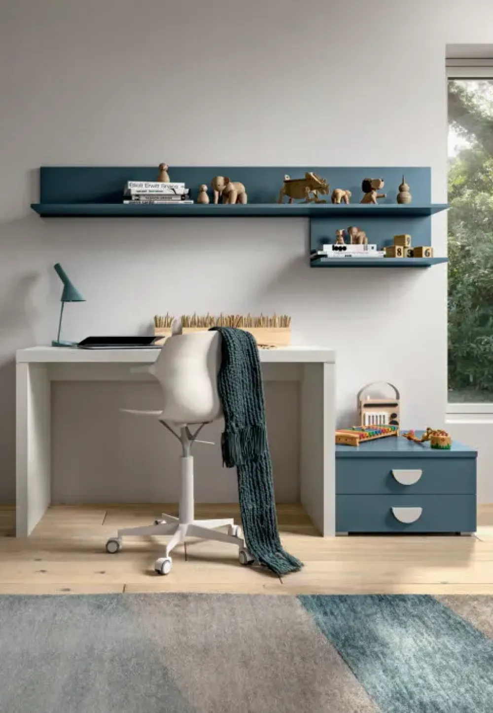 Clearance Cameretta Cameretta per bambini armoniosa letti a terra in offerta Camerette