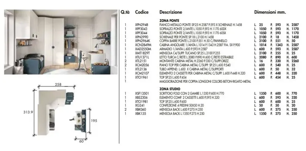 Clearance Cameretta Cameretta per bambini armoniosa letti a terra in offerta Camerette