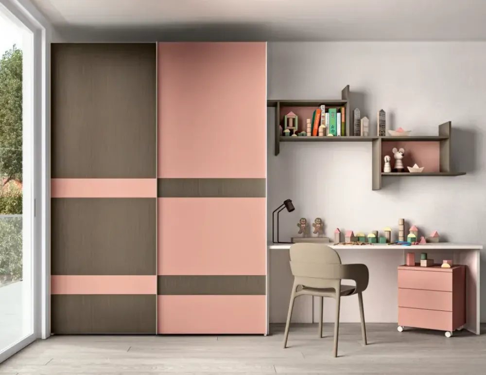 ZG Mobili Cameretta Cameretta per bambini moderna con letto a castello scontata- Camerette