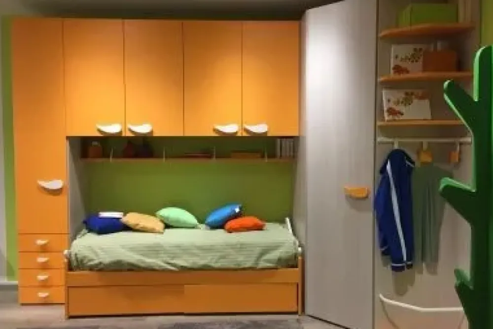 Discount Cameretta Cameretta play di in laminato materico a prezzo scontato Camerette