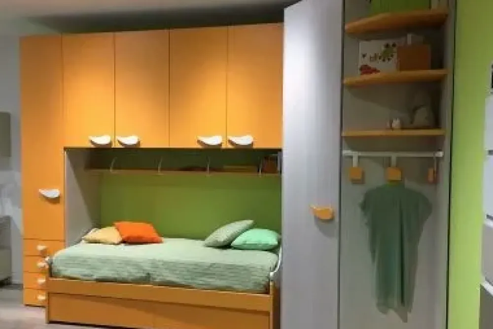 Discount Cameretta Cameretta play di in laminato materico a prezzo scontato Camerette