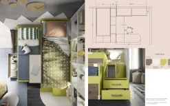 CAMERETTA Cameretta soppalco 6 a PREZZI OUTLET^San Martino Mobili Best