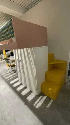 Nidi Cameretta Cameretta soppalco in laminato opaco in Offerta Outlet- Camerette