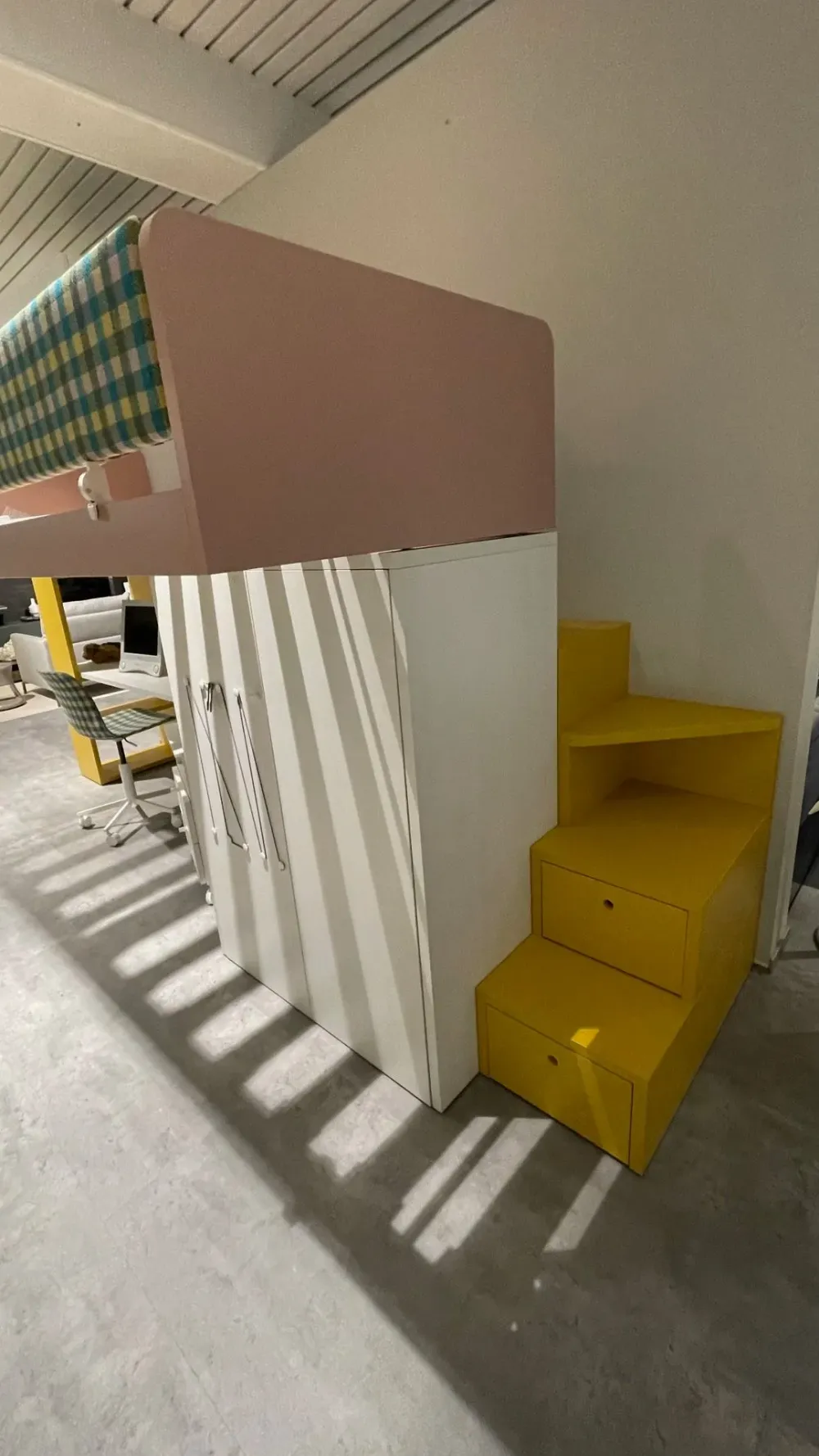 Nidi Cameretta Cameretta soppalco in laminato opaco in Offerta Outlet- Camerette