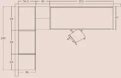 Cameretta Cameretta soppalco 8 con letto a soppalco a prezzo Outlet^San Martino Mobili Outlet
